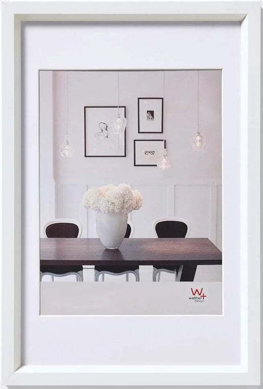 Walther Steel Style Photo Frame White 7x5 Inch
