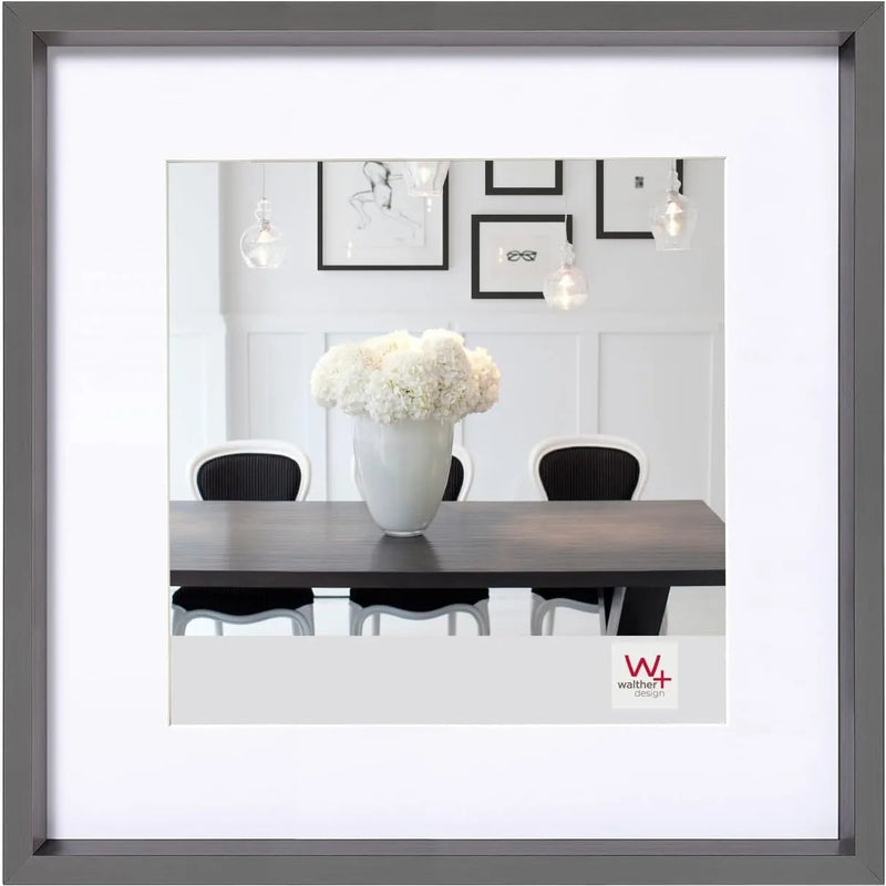 Walther Steel Style Photo Frame Steel 12x12 Inch