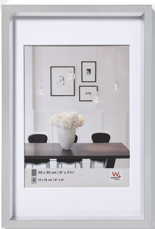 Walther Steel Style Photo Frame Silver 24x16 Inch