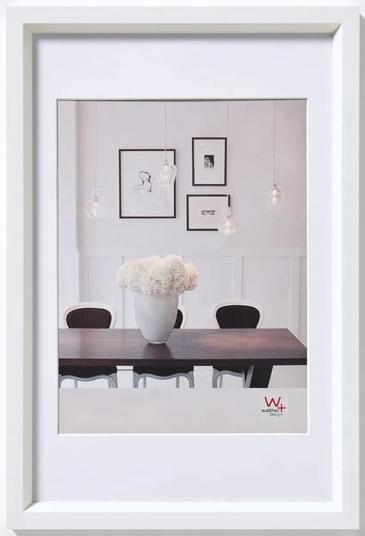 Walther Steel Style Photo Frame White 24x16 Inch