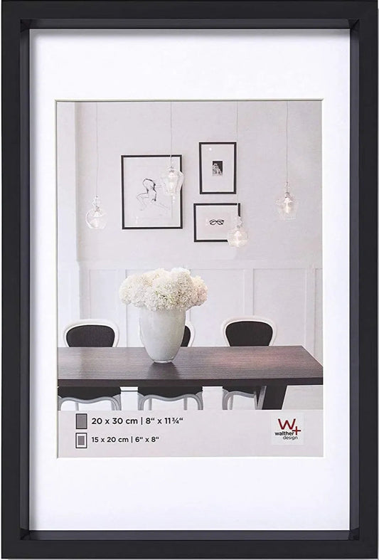 Walther Steel Style Photo Frame Black 8x6 Inch