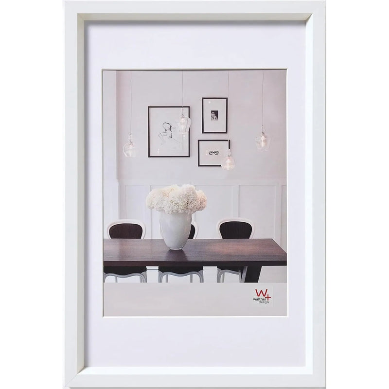 Walther Steel Style Photo Frame White 9.5x7 Inch
