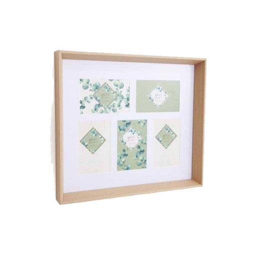 Eucalyptus Multi Natural Photo Frame | Five 6x4 Photos