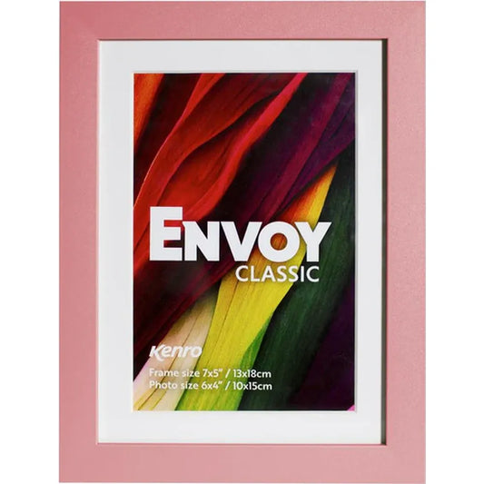 Kenro Envoy Classic Photo Frame 8x6" with 7x5" Mat - Pink
