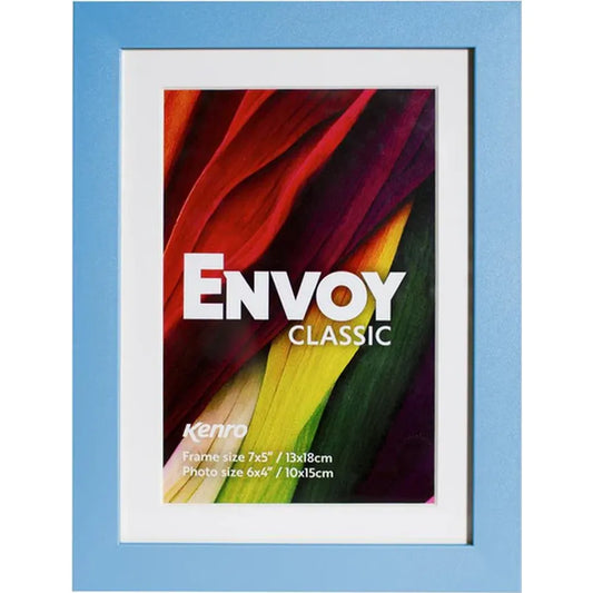 Kenro Envoy Classic Photo Frame 8x6" with 7x5" Mat - Blue