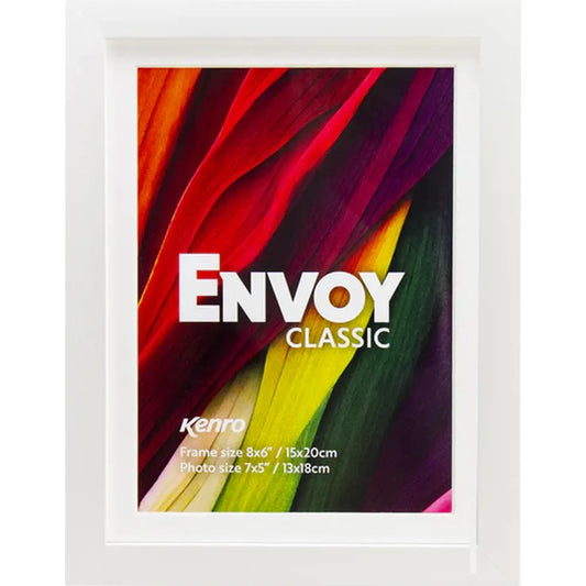 Kenro Envoy Classic Photo Frame 10x8" with 8x6" Mat - White