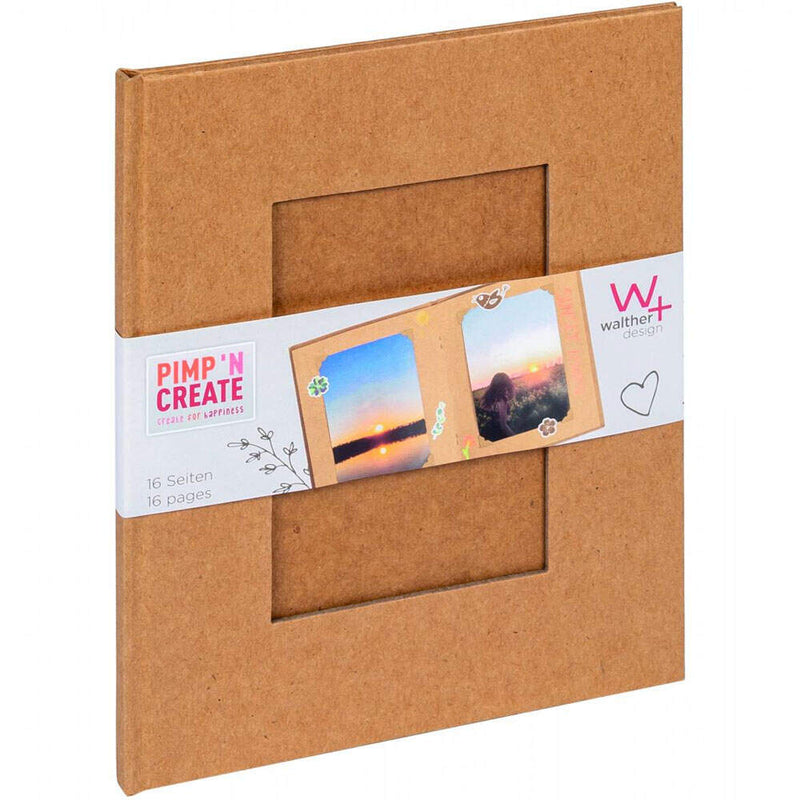 Walther Pimp and Create Scrapbook Photo Album | 16 Pages | Brown Image 1