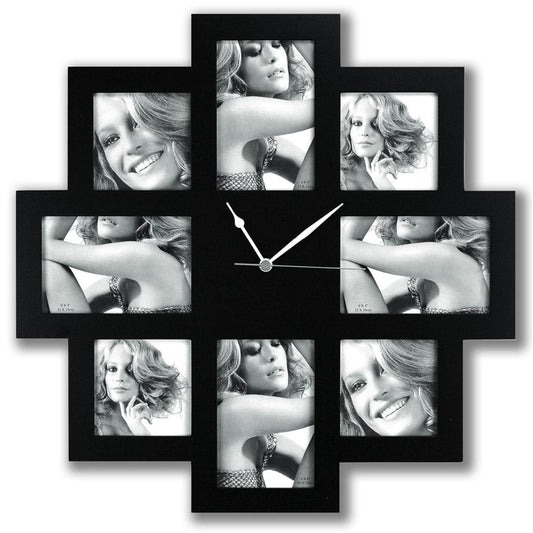 Photo Time Taranto Multiple Aperture Photo Frame and Clock Image 1