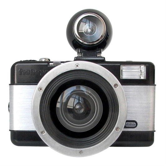 Lomography Fisheye 2 Black and Silver 35mm Camera With Flash