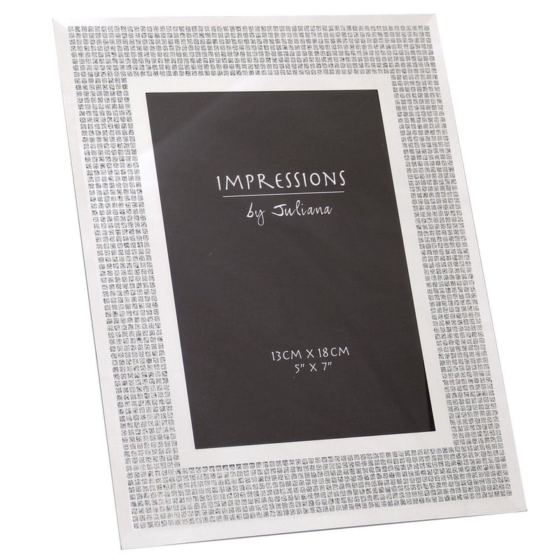 Glitter Crystal Square 7x5 Photo Frame Image 1