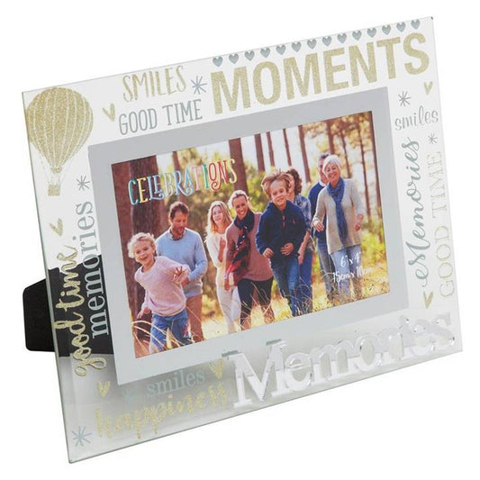 Memories 3D Word Glass & Mirror 6x4 Photo Frame