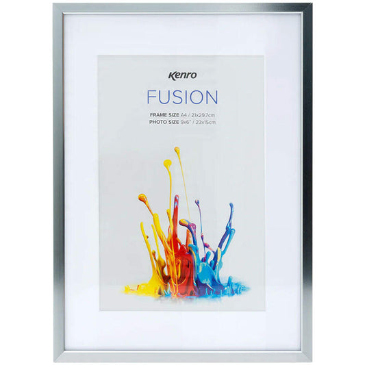 Kenro Fusion Classic A4 Frame with 9x6 Insert | Graphite Image 1