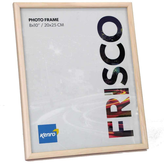 Frisco Natural Wood 10x8 Inch Photo Frame Overall Size 10.5x8.5 Inches Image 1