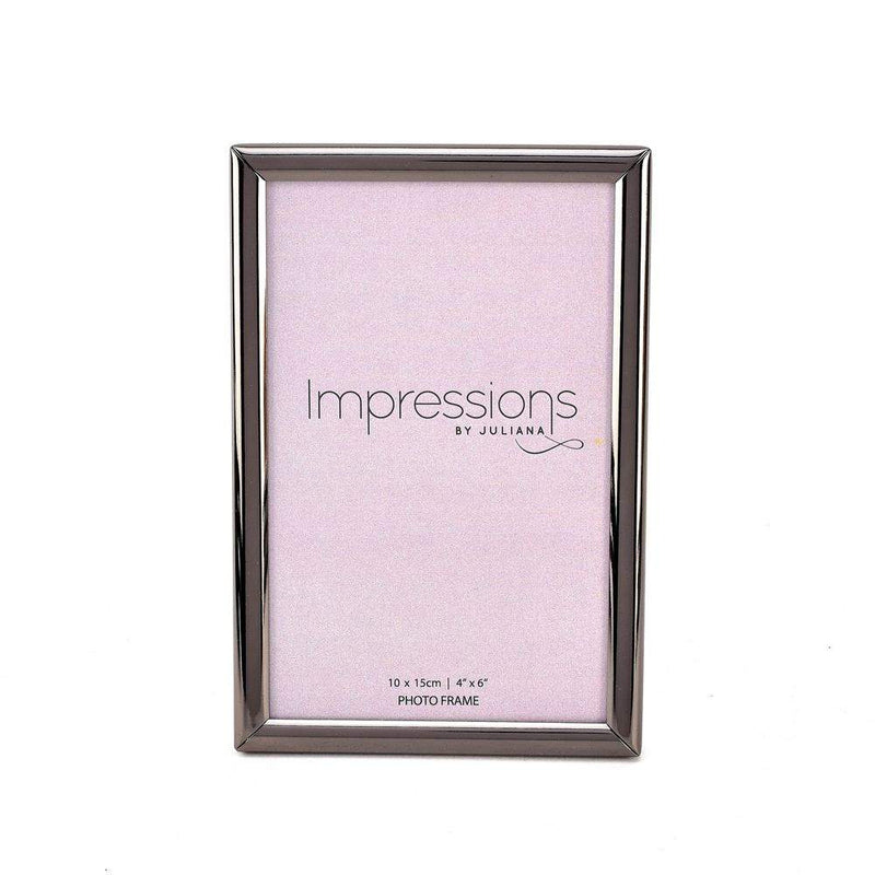 Impressions Thin Profile Pewter Finish Frames 6x4 Inch Image 1