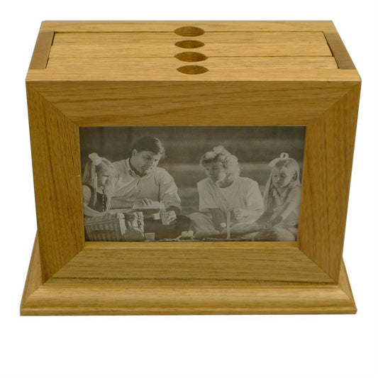 Wooden Photo Box - 72 Photo Album and 6x4 Photo Frame