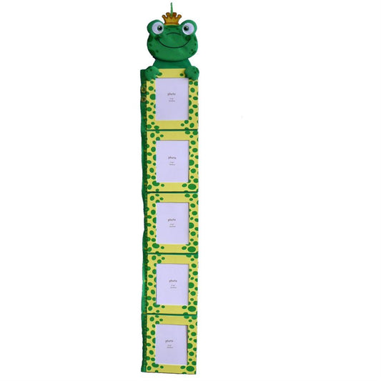 Frog Kids Height Chart - Holds 5 Photos - Keep Track of your Childs Height