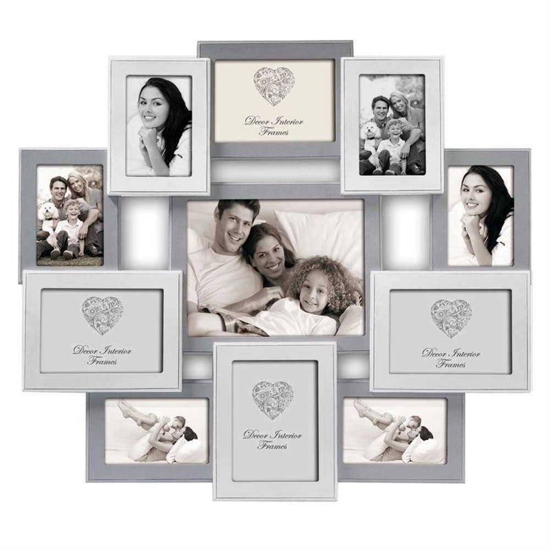 Rouen Multi Aperture Photo Frame, Real Wood, Size 25 x 27.5 inches Overall Image 1