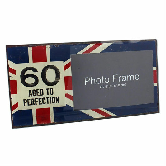 60th Birthday Photo Frame | Glass | 6x4 Inch Photo Frame Image 1