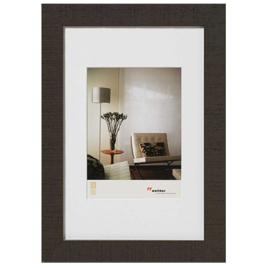 Walther Home Wooden Picture Frame - 6x4 inch - (Insert 4x2.75 inch) Medium Brown