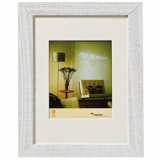 Walther Home Wooden Picture Frame - 6x4 inch - (Insert 4x2.75 inch) Polar White