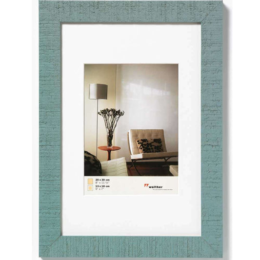 Walther Home Wooden Picture Frame - 11.75x8 inch - (Insert 7x5 inch) Blue