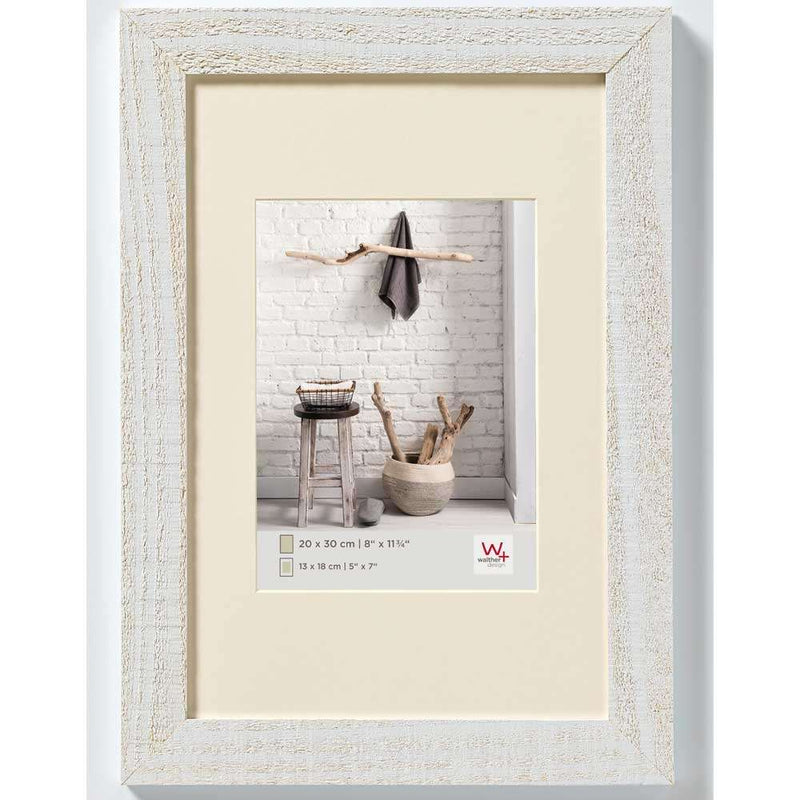 Walther Home Wooden Picture Frame - 11.75x8 inch - (Insert 7x5 inch) Polar White Image 1