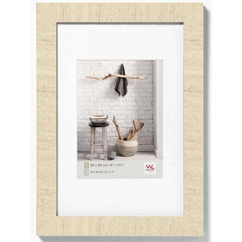 Walther Home Wooden Picture Frame - 11.75x8 inch - (Insert 7x5 inch) Cream White Image 1