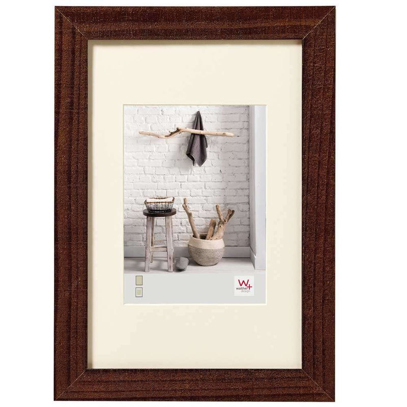 Walther Home Wooden Picture Frame - 15.75x11.75 inch - (Insert 10.75x8 inch) Walnut Image 1