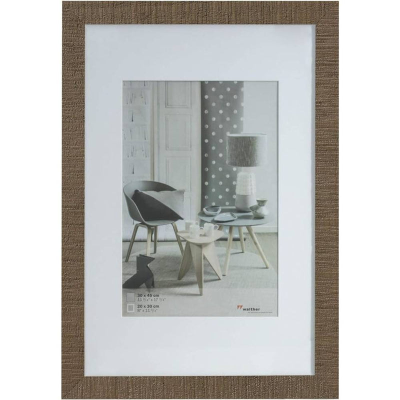Walther Home Wooden Picture Frame - 17.75x11.75 inch - (Insert 11.75x8 inch) Medium Brown Image 1