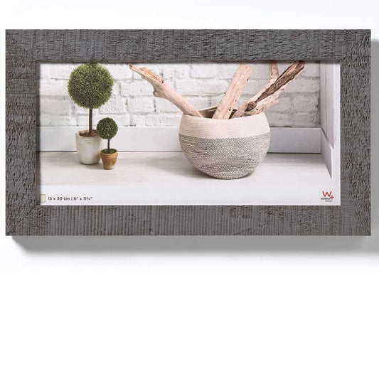 Walther Home Wooden Picture Frame - 11.75x6 inch - (No Insert) Grey