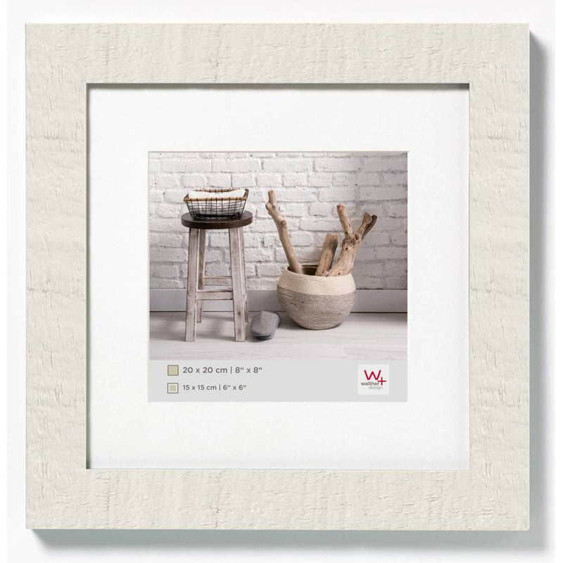 Walther Home Wooden Picture Frame - 8x8 inch - (Insert 5x5 inch) Polar White Image 1