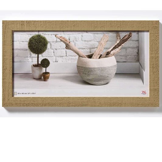 Walther Home Wooden Picture Frame - 15.75x8 inch - (No Insert) Beige Brown