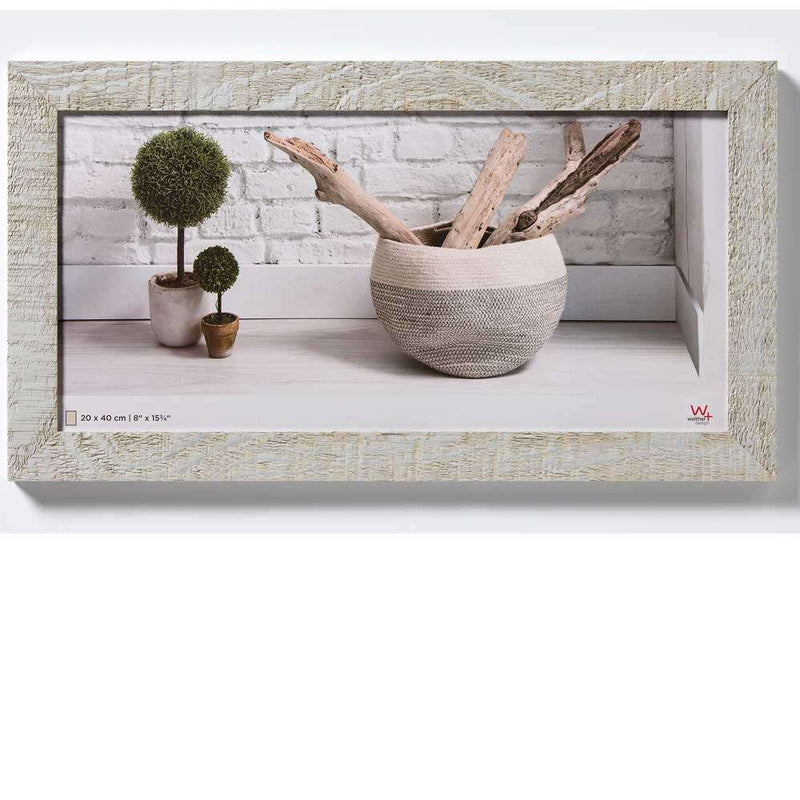 Walther Home Wooden Picture Frame - 15.75x8 inch - (No Insert) Light Grey Image 1