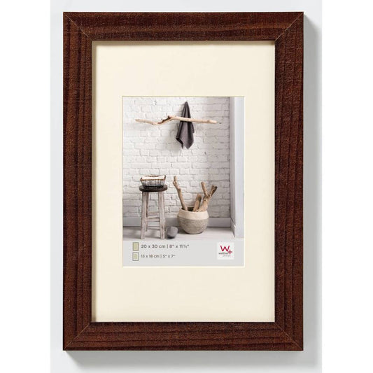 Walther Home Wooden Picture Frame - 7x5 inch - (Insert 5x3.5 inch) Medium Brown