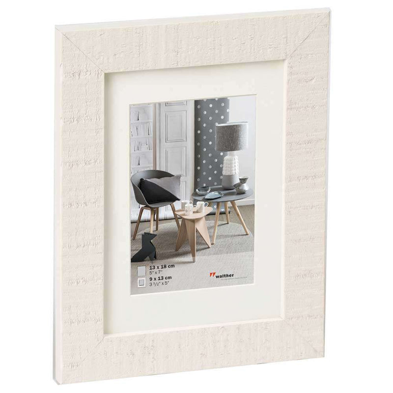 Walther Home Wooden Picture Frame - 7x5 inch - (Insert 5x3.5 inch) Polar White Image 1