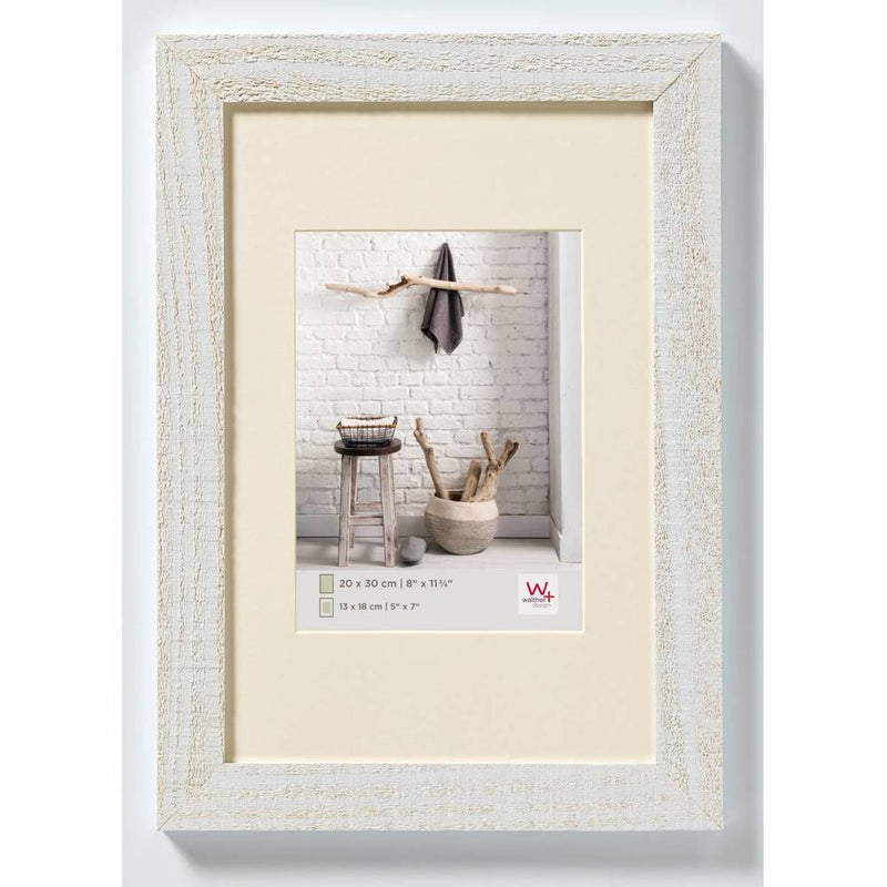 Walther Home Wooden Picture Frame - 7x5 inch - (Insert 5x3.5 inch) Light Grey Image 1