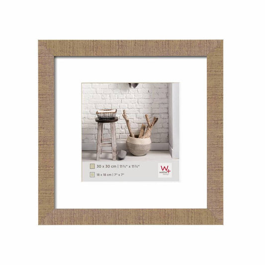 Walther Home Wooden Picture Frame - 11.75x11.75 inch - (Insert 7x7 inch) Beige Brown