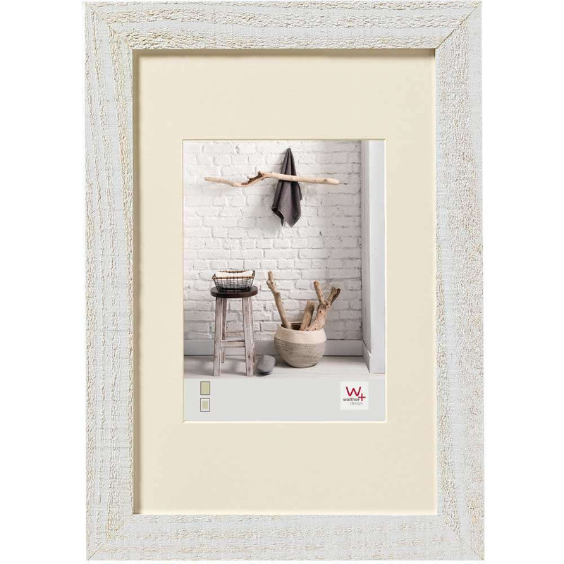 Walther Home Wooden Picture Frame - 11.75x9.5 inch - (Insert 8x6 inch) Polar White Image 1