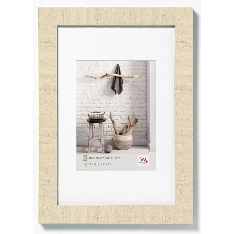 Walther Home Wooden Picture Frame - 11.75x9.5 inch - (Insert 8x6 inch) Cream White Image 1