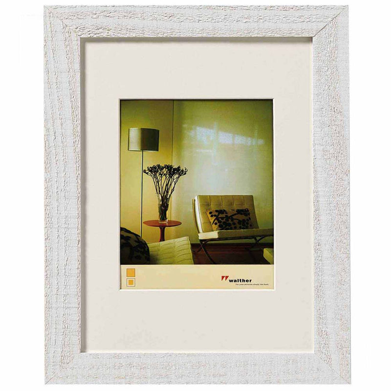 Walther Home Wooden Picture Frame - 8x6 inch - (Insert 6x4 inch) Polar White Image 1