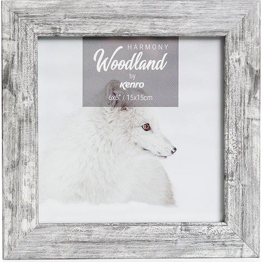 Kenro Harmony Woodland Series 8x8" Photo Frame - Grey