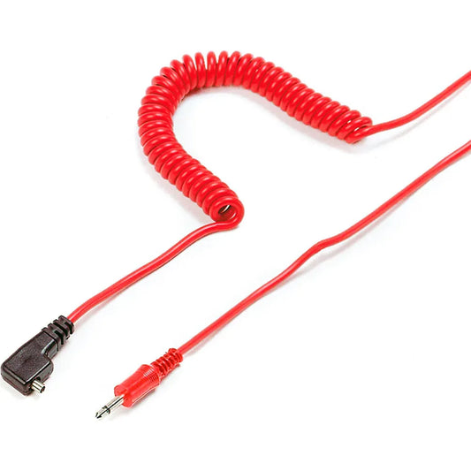 Kaiser 10m Red 3.5mm Audio Flash Cable – PC Plug to Jack