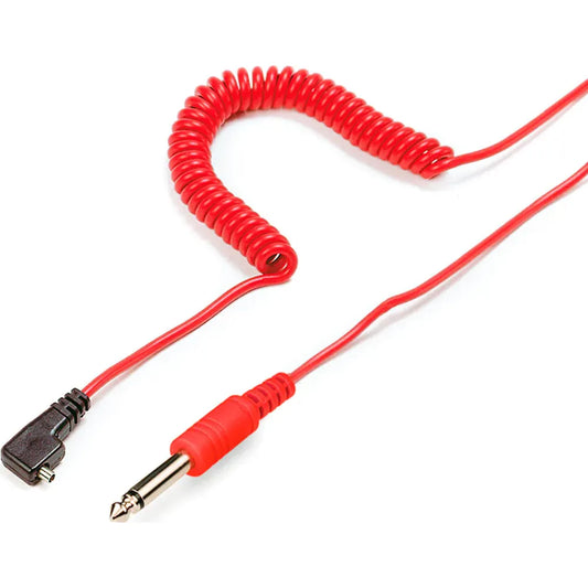 Kaiser 10m Red 6.35mm Audio Flash Cable – PC Plug to Jack