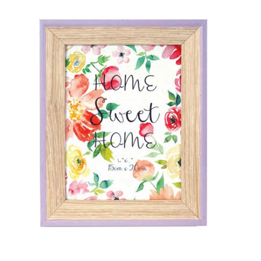 Spring Violet Wood 7.5x5.5 Photo Frame