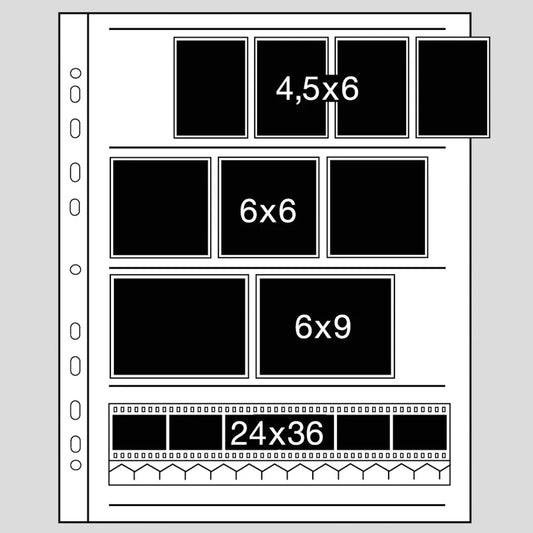 Kaiser Glassine Negative Filing Sheets - 60mm for 4 Strips – Pack of 100