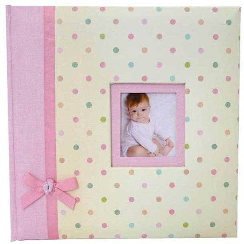 Kara Traditional Baby Girl Photo Album - 60 Sides - Pink Image 1