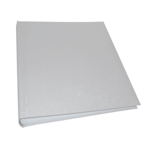 Large Satin Traditional Wedding Photo Album - 100 Sides - White