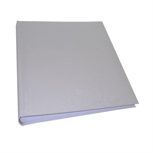 Small Satin Traditional Wedding Photo Album - 60 Sides - White