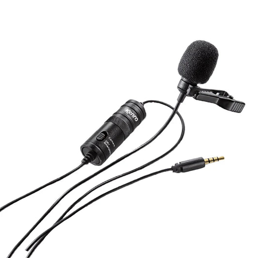 Kenro 6m Lavalier Clip-On Microphone | 3.5mm Universal Connector