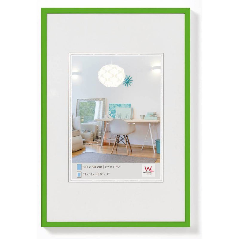 Walther New Lifestyle Photo Frame Green 18x12 Inch - (Insert 12x8 Inch)